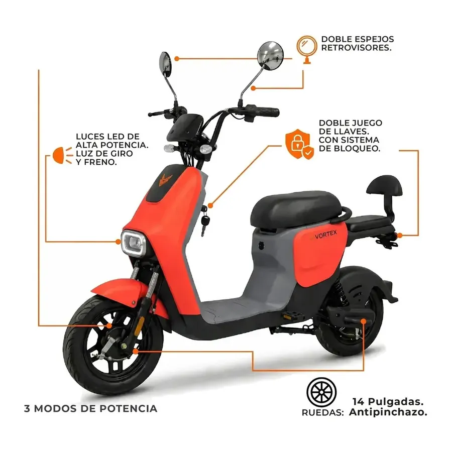 Vortex 500W R14 Rojo — foto 3